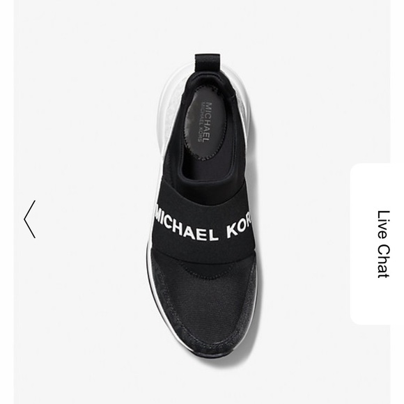 Michael Kors Olympia Logo Tape Scuba Slip-On Trainer - Picture 3 of 6